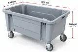 Fixed-Wall HDPE Pallet Box, ANB-NC01, photo 5 of 8