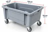 Fixed-Wall HDPE Pallet Box, ANB-NC01, photo 7 of 8