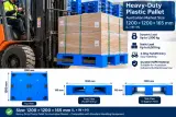 3 Runner Flat Plastic Pallet 1200 x 1200, ANB-PL-3R-1212, photo 10 of 10
